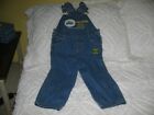 John Deere Denim Overalls Kids Size 3 T Blue Jean?? Farmer In Training Tractor