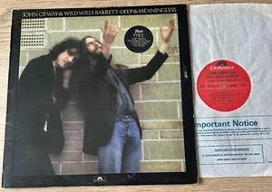 JOHN OTWAY & WILD WILLY BARRETT DEEP & MEANINGLESS LP POLYDOR (1978) A1 B1 EX - Imagen 1 de 5