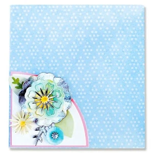 New Retired Sizzix Thinlits Folio Page Pocket, Flowers 12pc #664883 MSRP $25.99 - Picture 1 of 9