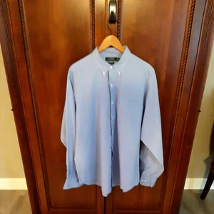 Lauren Ralph Lauren Herren Hemd Gr. XL Knopfleiste leicht 100% Baumwolle blau - Bild 1 von 6