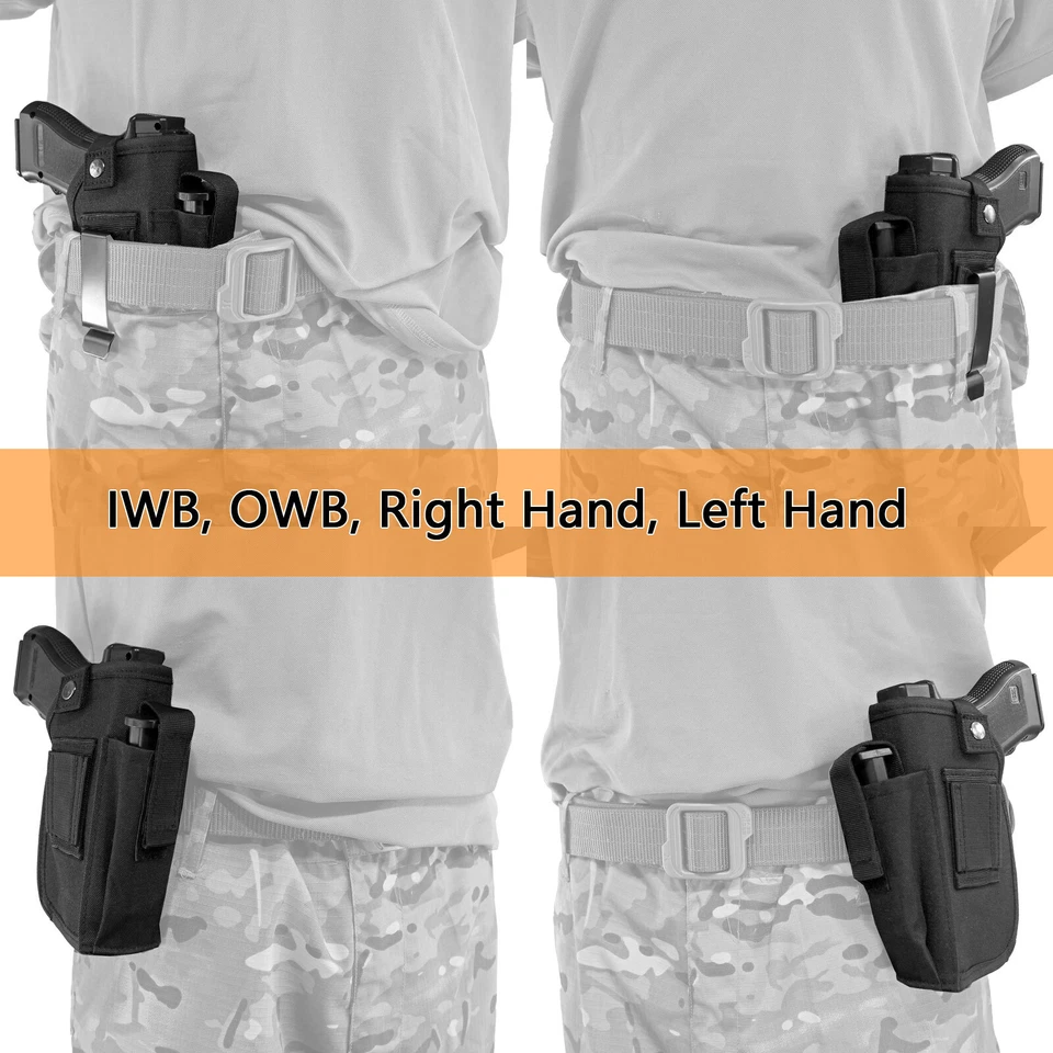 IWB OWB Right Hand Truck Tactical Laser Holster- Fits Pistols with Mounted Laser - Image 1 of 4
