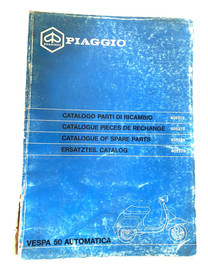 405279 PIAGGIO CATALOGO PARTI DI RICAMBIO VESPA 50 AUTOMATICA - Immagine 1 di 1