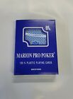 Marion Pro Poker 100% Plastic Playing Cards (Blue)