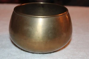 Vintage Antique Chinese Marked Brass Temple Ceremonial Singing Bowl - Picture 1 of 9