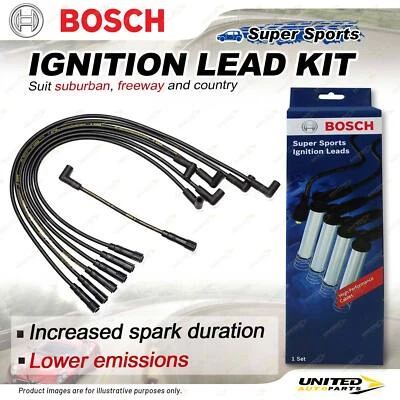 Bosch Super Sport Ignition Leads for Ford Falcon Fairmont EA EB ED XG XH - image 1 of 2