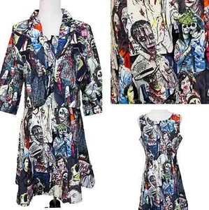 SMIFFY'S STAND OUT ZOMBIE THE WALKING DEAD DRESS & JACKET SET COSTUME - SZ M - Picture 1 of 5