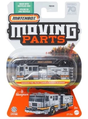 Seagrave Fire Truck Silver Matchbox Moving Parts 2023 MB1315 1/64 HLG12 70 Years - Image 1 of 3