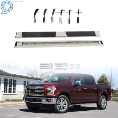 For 2015-2022 Ford F150 Super Crew Cab 6" Running Boards Side Step Nerf Bars S/S Foto 1 de 4