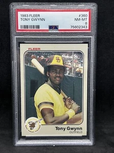 1983 Fleer Tony Gwynn Rookie Card RC #360 PSA 8 NM-MT Shocked It Came Back An 8! - Picture 1 of 2