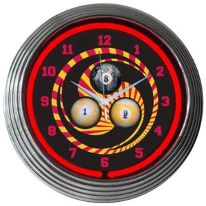 Reloj de billar 1, 8, 9 neón 8BI189 - Imagen 1 de 1