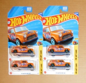 2025 Hot Wheels Art Cars #169 - Lot of 4 - '67 Austin Mini Van - Picture 1 of 1