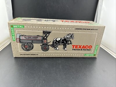 💥BOX ONLY Ertl 💥Texaco Horse and Tanker - 1991 #8  Original Box - Image 1 of 4