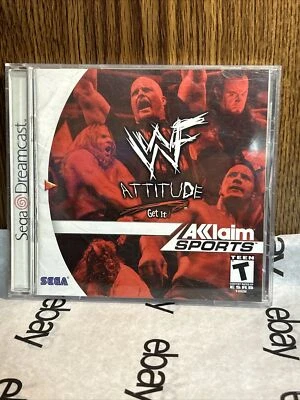 1999 Sega Dreamcast WF Attitude Get It Game, Works. - Image 1 of 4