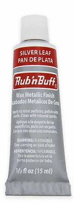 Amaco Rub 'N Buff Wax Metallic Finish, Silver Leaf, 0.5-Fluid Ounce - Image 1 of 2