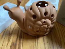 NWT Party Lite Matilda Snail 🐌 - Clay Two Piece Candle Holder - Large And Cute!
