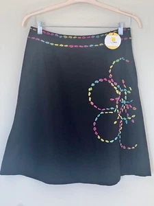 chrisopher banks black floral skirr size 10 - Picture 1 of 3