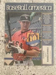 Troy Tulowitzki Colorado Rockies SIGNED Laminated BASEBALL AMERICA Cover 2007 - Picture 1 of 2
