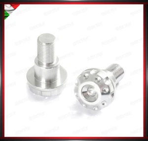 COPPIA CONTRAPPESI MANUBRIO YAMAHA 15MM ARGENTO MOTO STABILIZZATORI ALLUMINIO - Foto 1 di 1