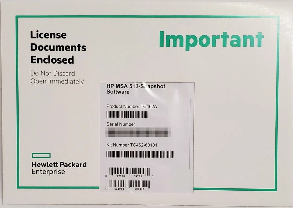 HP HPE MSA 512-Snapshot Software License LTU - Image 1 of 1