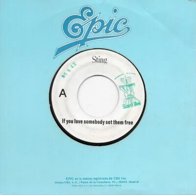 STING THE POLICE SINGLE SPANISH TEST PRESSING PROMO - Image 1 of 2