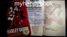 SIGNED Harley Quinn a Celebration of 25 Years by Paul Dini, Hardcover, new