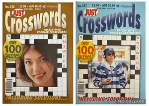 2 x Just Crosswords Puzzles Puzzle Books Crossword Magazines 358/359 UK Seller - Picture 1 of 1