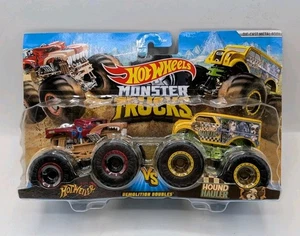 Hot Wheels Monster Truck Hotweiler & Hound Hauler Nuevo Juego Cuerpo de Metal Fundido a Presión - Imagen 1 de 6