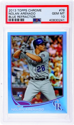 2013 Topps Chrome Nolan Arenado Blue Refractor #78 /199 PSA 10 Rookie RC - Image 1 of 2