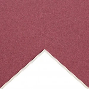 2 x A1 Mount Board, 1450 Micron, Acid Free, Virgin Material, Cranberry-C9 - Picture 1 of 3