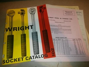 Vintage 1961 Wright Tool & Forge Co Steckschlüssel Katalog & Preislisten - Bild 1 von 12