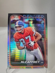 2024 Topps Chrome Ed McCaffrey Denver Broncos #63 X-Fractor - Bild 1 von 2