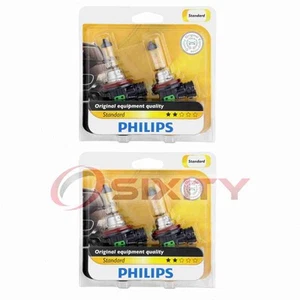 2 pc Philips Low Beam Headlight Bulbs for Cadillac CTS SRX STS 2005-2016 sr - Picture 1 of 5