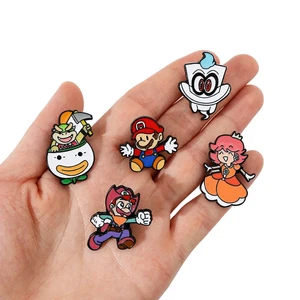 5er Set Super Mario Metall Emaille Pins Anstecker Broschen Rucksack Mütze Schal Kleidung - Bild 1 von 4