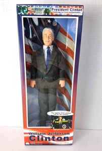 William J. Bill Clinton 42. Präsident sprechende Actionfigur Puppe Spielzeug Präsidenten - Bild 1 von 9
