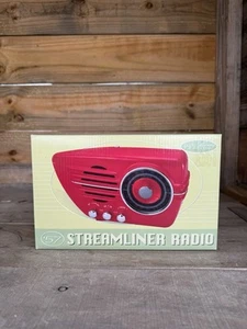 Vintage Spirit Streamliner AM-FM Radio 1950s Retro Reproduction New In Box - Picture 1 of 11