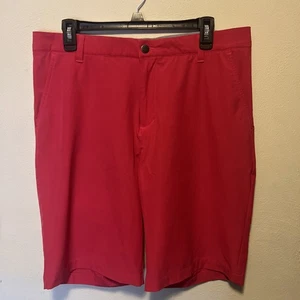 Pantalones Cortos de Golf Adidas Climalite Hombres Talla 34 Rojo - Imagen 1 de 4