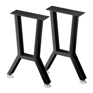Set 2 Gambe per Tavolo in Metallo Altezza 16 Pollici,Gambe per Tavolino da Caffè,Gambe per Tavolo Panca f... - Foto 1 di 6