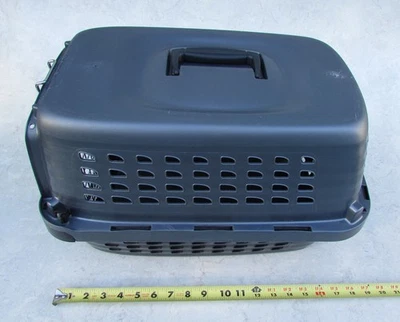 PetMate Pequeño Animal/Perro/Hurón/Conejillo de Indias/Gatito Perrera Portador Gris Foto 1 de 4