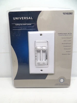 Harbor Breeze - Universal Ceiling Fan & Light Wall Control 0745362 Open Pkg - Image 1 of 4