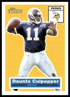 2001 Topps Heritage #23 Daunte Culpepper Minnesota Vikings NM+ - Image 1 of 2