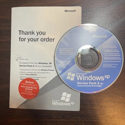 Microsoft Windows XP Service Pack 2 Update Mail Order Exclusive Disc (CD-ROM) - Image 1 of 3
