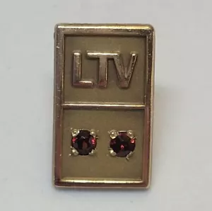 Vintage LTV Ling-Temco-Vought 1/10 10KT Gold - 10 Year Service Pin - Picture 1 of 3