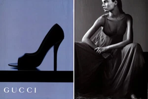 Gucci Bridget Hall 1998 moda 6 pagine RIVISTA ANNUNCIO - Foto 1 di 3