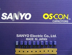 10pcs Oscon Sanyo OS-CON 150µF/6,3V - Picture 1 of 1