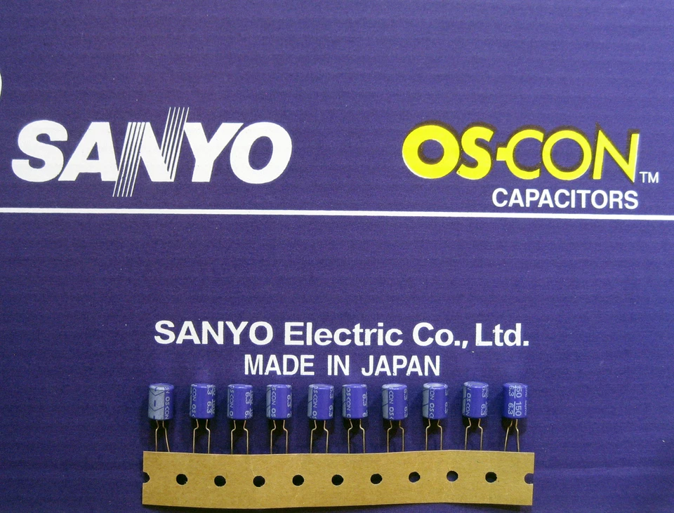 10pcs Oscon Sanyo OS-CON 150µF/6,3V
