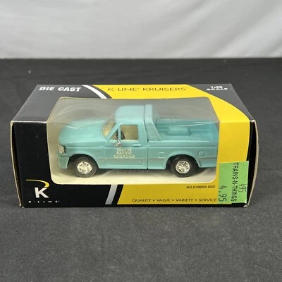 K-Line K-94358 Union Pacific RR Light Blue Ford Pick Up Truck Diecast 1:43 NEW - Image 1 of 4