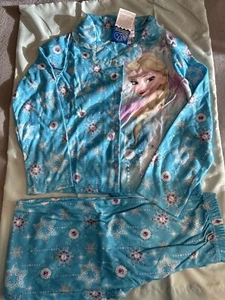 Disney Frozen Elsa Girl Pj Set Long Sleeves Shirt & Long Pants size 7/8 - Picture 1 of 3
