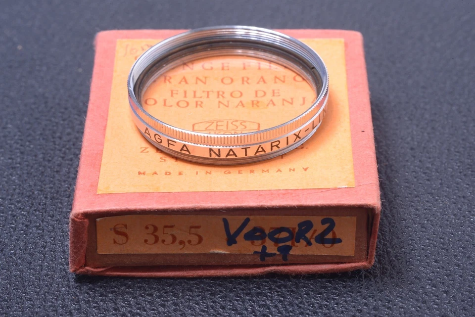 ✅ AGFA NATARIX CLOSE UP 35.5MM FILTER GENUINE LENS OR CAMERA SCREW W/ BOX 106-4 - Image 1 of 2