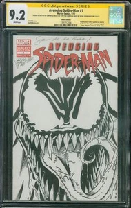 Amazing Spider Man 1 CGC 9.2 SS De La Rosa Original art Venom Sketch no 8 - Picture 1 of 2