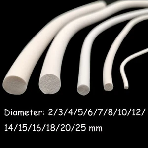 Silikon Gummi Dichtstreifen rund geschlossene Zelle Rundschaum Backer Stab Dichtung - Bild 1 von 4